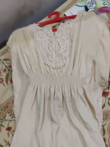 Elegant Beige Lace Top