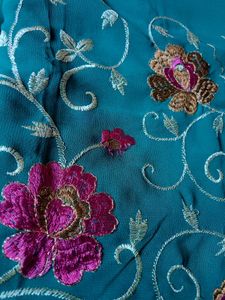 Elegant Embroidered Saree