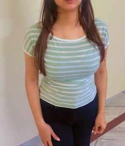 White Strips Top