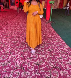 Yellow anarkali