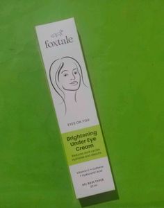Foxtale Brightening Under Eye Cream