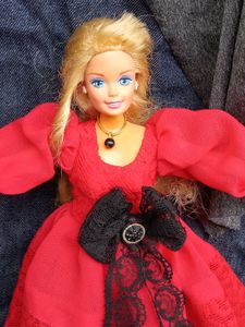Barbie Red Bow ♥️ Gown Only Dress 👗 [ NO DOLL]