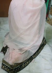 Dimond Work Saree New, Pink