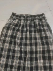 Plaid Midi Skirt