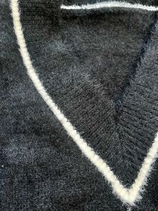 Cozy Black Knit Top &amp; Shorts Set