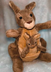 Kangaroo Plush with Baby