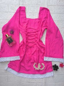 Corset Back Kurti 🩷