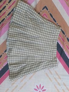 Plaid skirt For Women With Division Inside