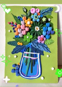 Floral Clay On Canvas 🌸