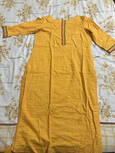 Mustard Kurta Set
