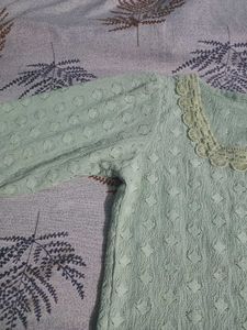 Mint Green Textured Top