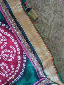 BHANDHEJ SAREE WITH BLOUSE
