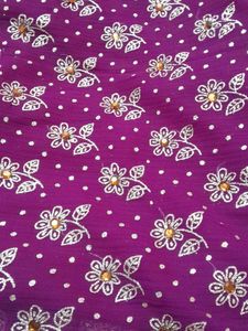 glitter Floral Purple saree