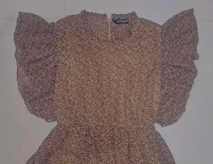 Floral Print Ruffle Dress