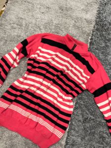 Striped Quarter-Zip Pullover