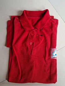 Men&#39;s Red Polo Tshirt With Logo