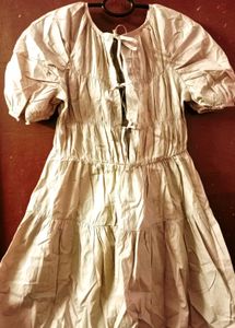 Tiered Puff Sleeve Dress