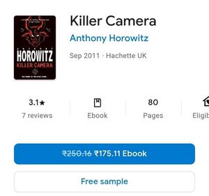Killer Camera by Anthony Horowitz