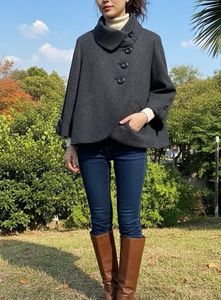 Elegant Grey Coat zara inspired