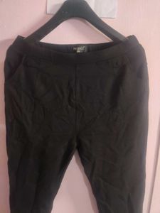 Women Matt Black Tracpants 3xl