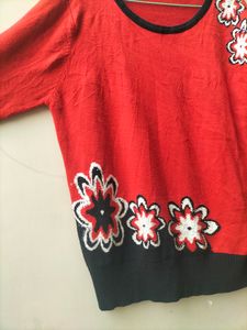 Orange Black Sweater