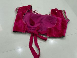 Rani Pink Velvet Blouse Bust 32