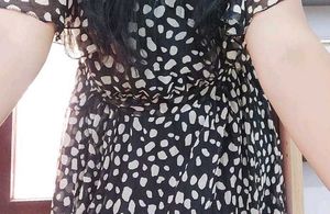 Black and white dress