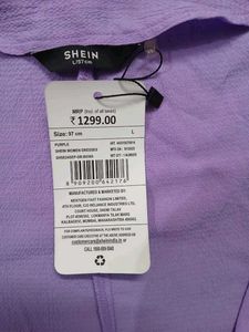 Party Mini Length Full Sleeve Textured Wrap Dress