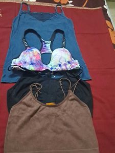 combo Of Four Imported sports bra n tank top