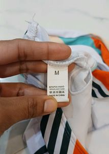 Striped Crop Top..size M