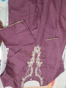 Embroidered Kurta with bottom Ethical wearing
