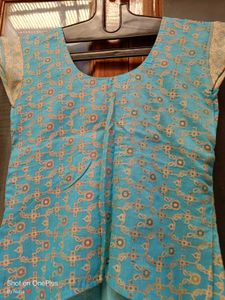 Banarsi Fabric High Low Rise Top
