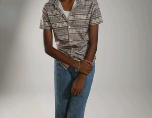 Patterned Short Sleeve Shirt