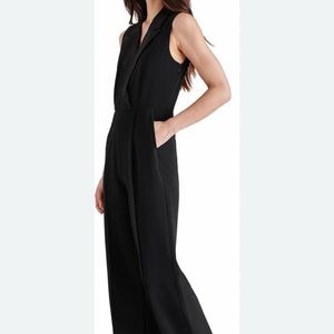 Sleek Black Sleeveless Jumpsuit