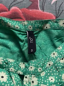 Green Floral Print Dress