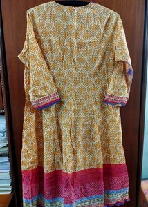 Biba Pure Cotton 3 Piece Anarkali Suit Set