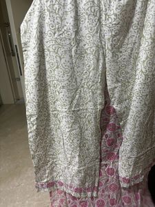 Cotton Kurta + Plazoo Set