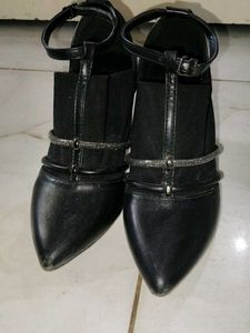 Black Ankle Strap Heels