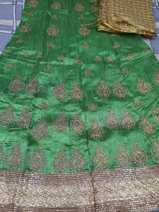 Gorgeous Green Lehenga Choli Set