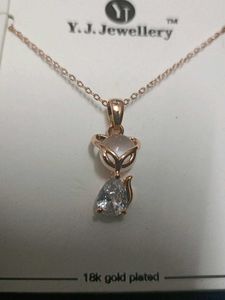 Anti Tarnish 18k Gold Plated Cute Cat Pendants