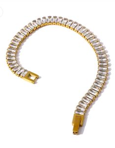 Crystal Cascade Tennis Bracelet