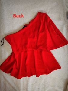 Very beautiful One shoulder Red top, Brand Wardrob