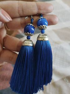 Blue Hanging Earrings