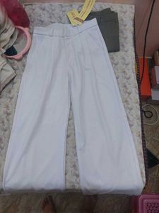 White Flared Pants