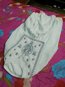 White Embroidered Top