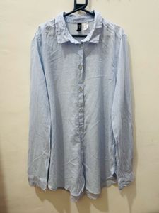 H&m Sky Blue Shirt
