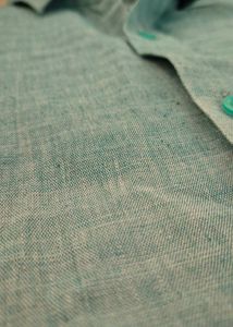 Men&#39;s Casual Green/blue/cyan Shirt