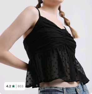 Chic Black Sleeveless Top