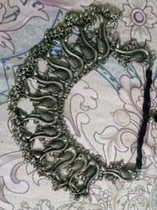 necklace and earrings