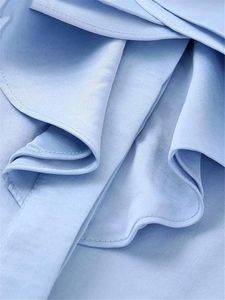 New ZARA SATIN RUFFLE SHIRT